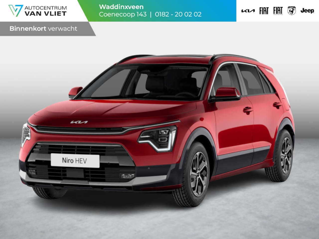 Kia Niro - 1.6 GDi Hybrid DynamicPlusLine | Levering Mei | LED | Clima | Navi | Carplay | Stoel&Stuur - AutoWereld.nl