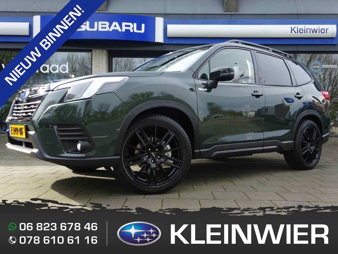 Subaru Forester - 2.0i e-BOXER 150pk CVT Premium Black Edition | 20 inch | Rode gordels | Trekhaak | Leder | - AutoWereld.nl