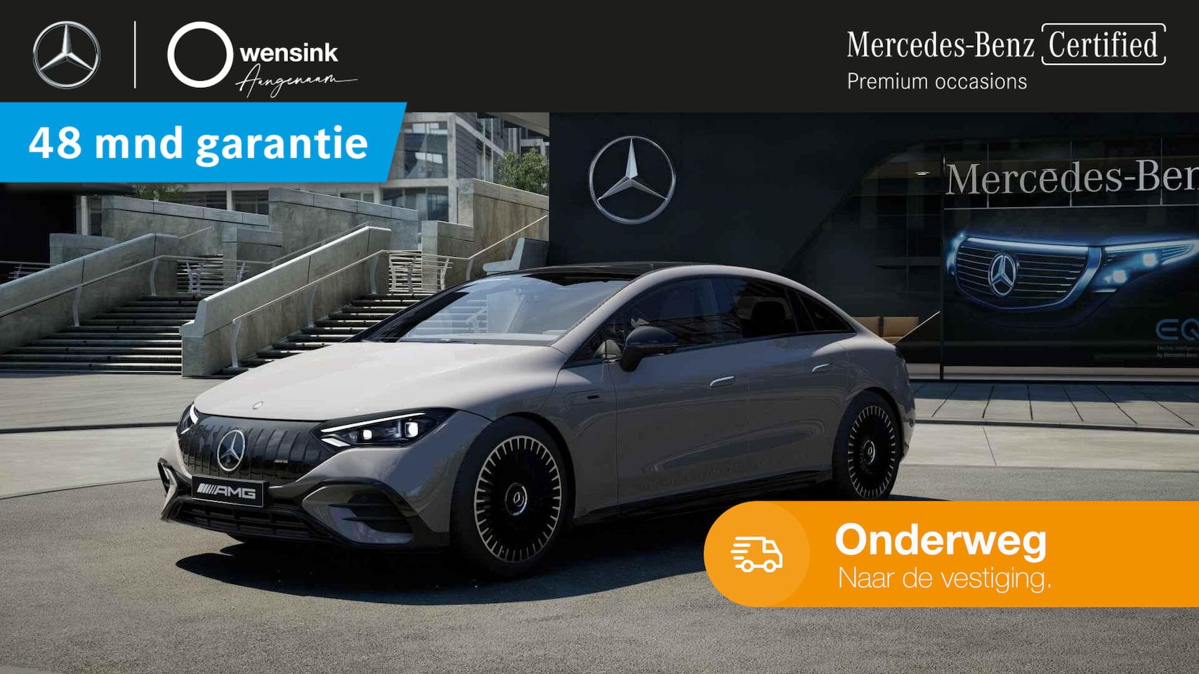 Mercedes-Benz EQE - AMG 53 4MATIC+ 90 kWh | 626 PK | Panoramadak | RACE Start | Spoiler | DYNAMIC plus | PERFO - AutoWereld.nl