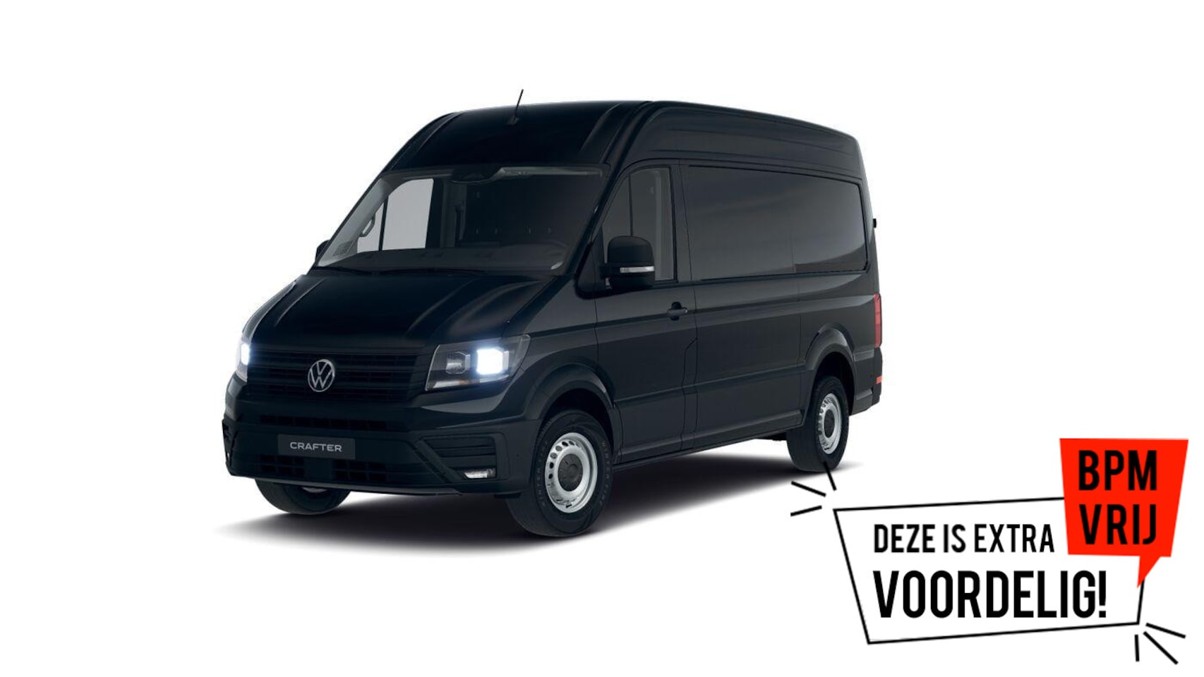 Volkswagen Crafter - Bedrijfswagens Highline L3H3 2.0 TDI 130 kW 177 pk 8 versn. Auto | BPM vrij | Bijrijdersba - AutoWereld.nl