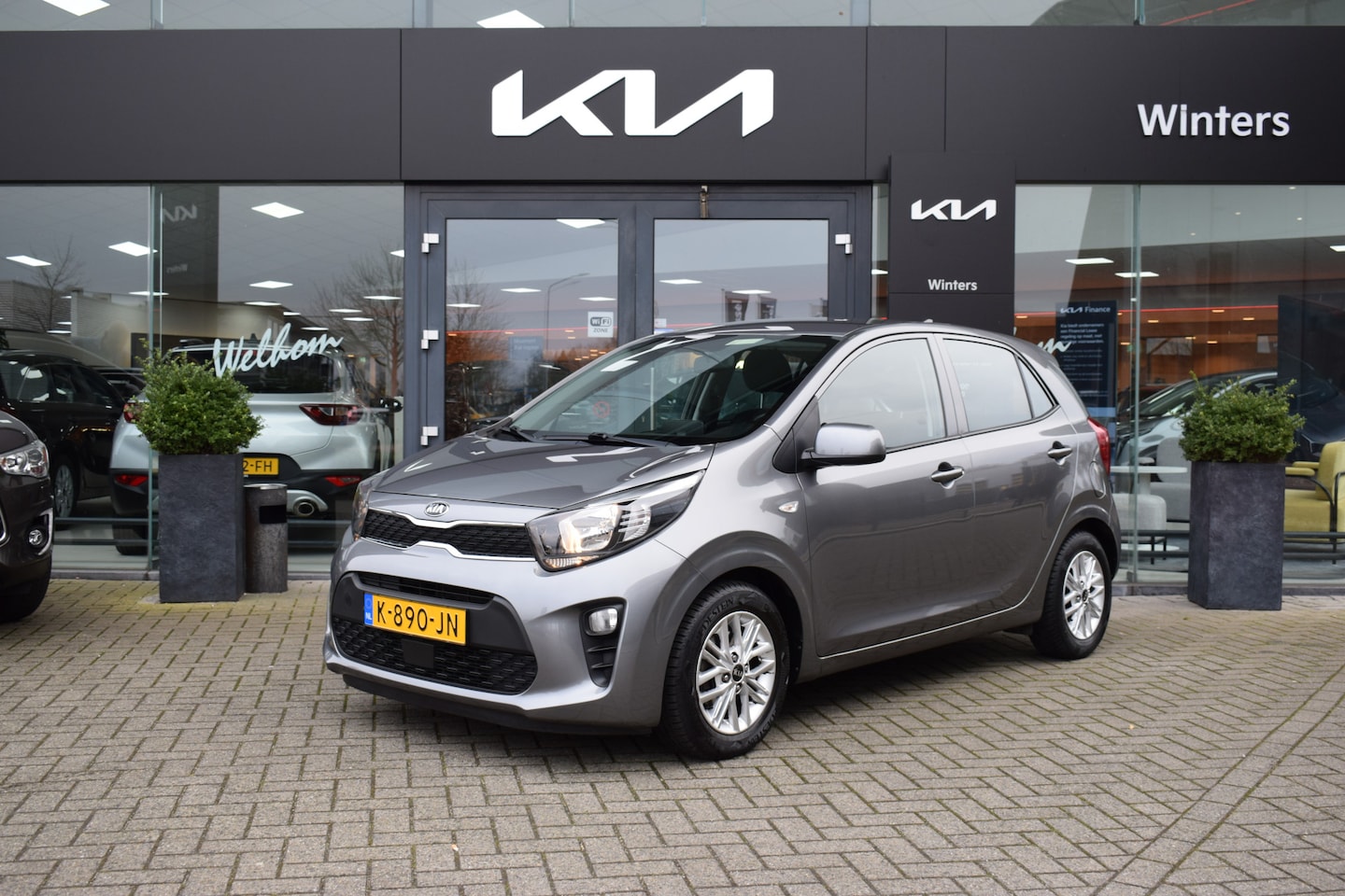 Kia Picanto - 1.0 DPi DynamicLine AMT/Autom. Airco Cr.Control SmartLink-Navi Camera+BT+USB 14"LMV Tot 10 - AutoWereld.nl