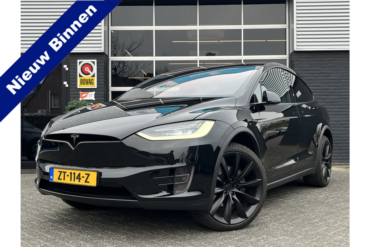 Tesla Model X - 100D 6p. Autopilot, Camera, Luchtvering, Leer, Navigatie, Trekhaak - AutoWereld.nl