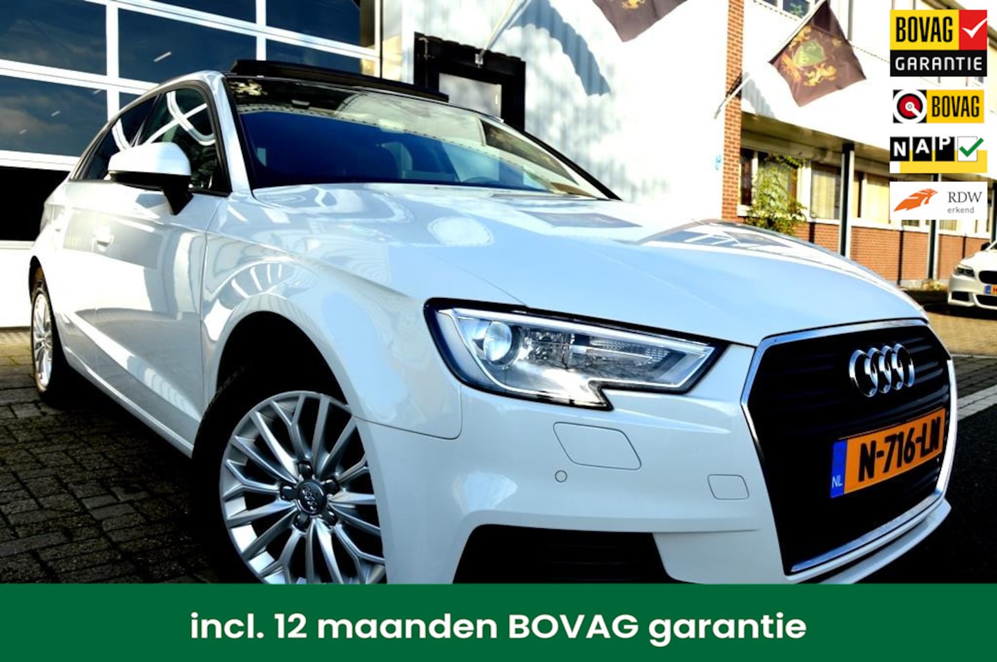 Audi A3 Sportback - 1.6 TDI S-tronic PDC/LMV18/LEER/NAVI/PANO - AutoWereld.nl