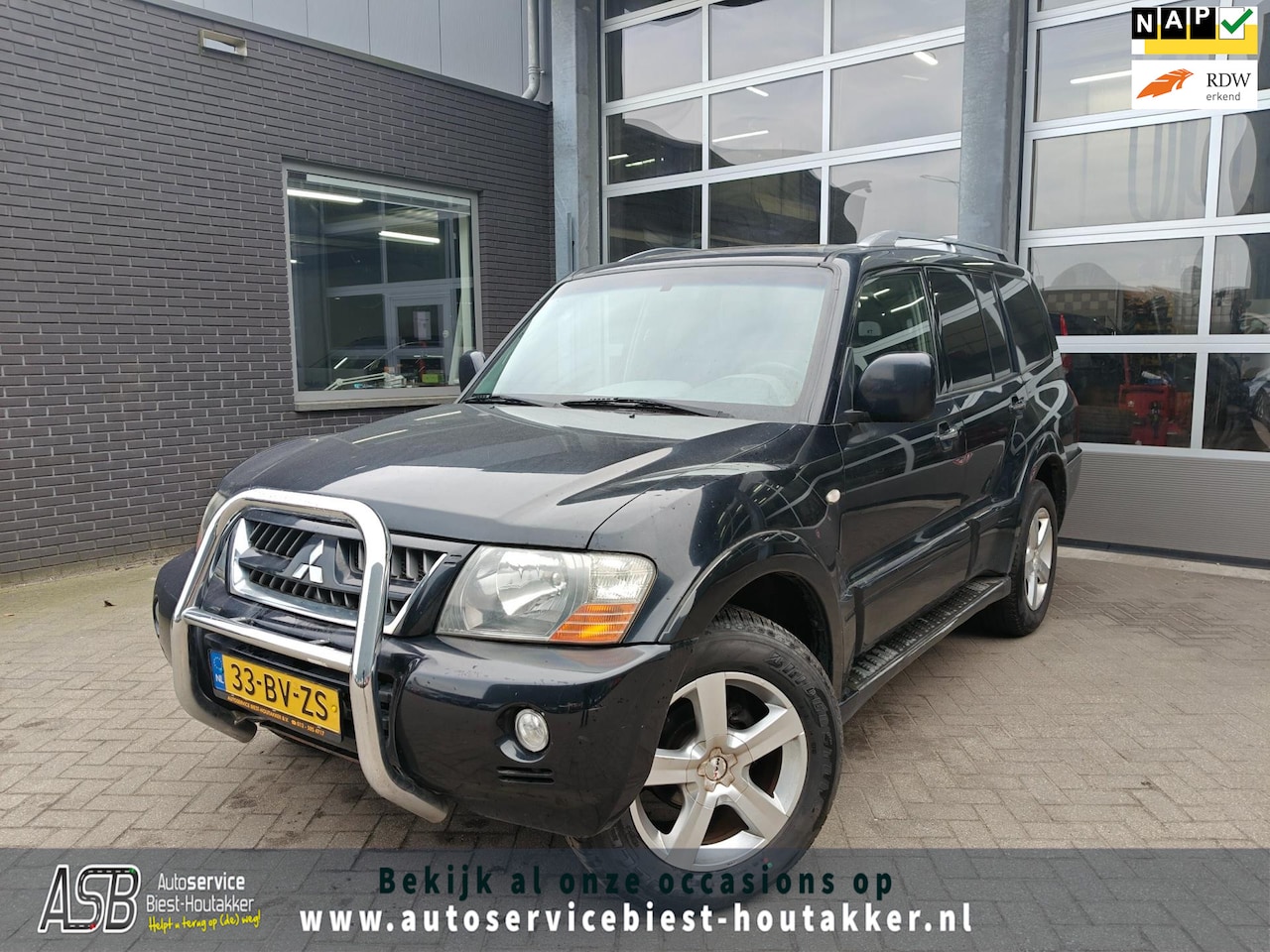 Mitsubishi Pajero - 3.2 Di-D GLS LB Panel Van | AUTOMAAT | Trekhaak | Dakraam | Airco | Cruise | Hi-Low Gearin - AutoWereld.nl