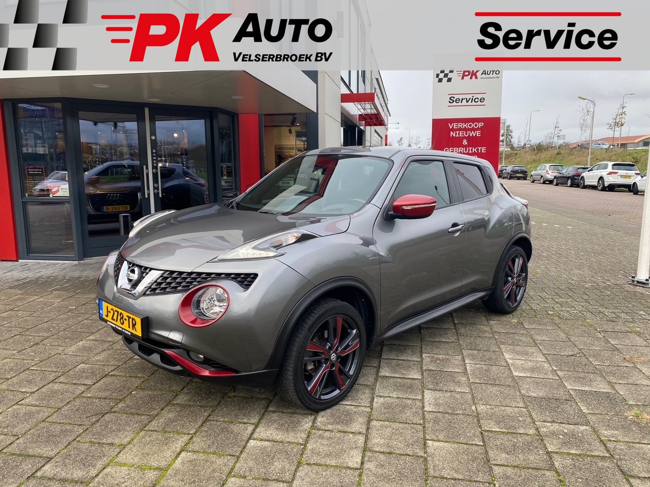 Nissan Juke - 1.6 Tekna | Navi | Pano | Trekhaak | 53.907 km Dealeronderhouden - AutoWereld.nl