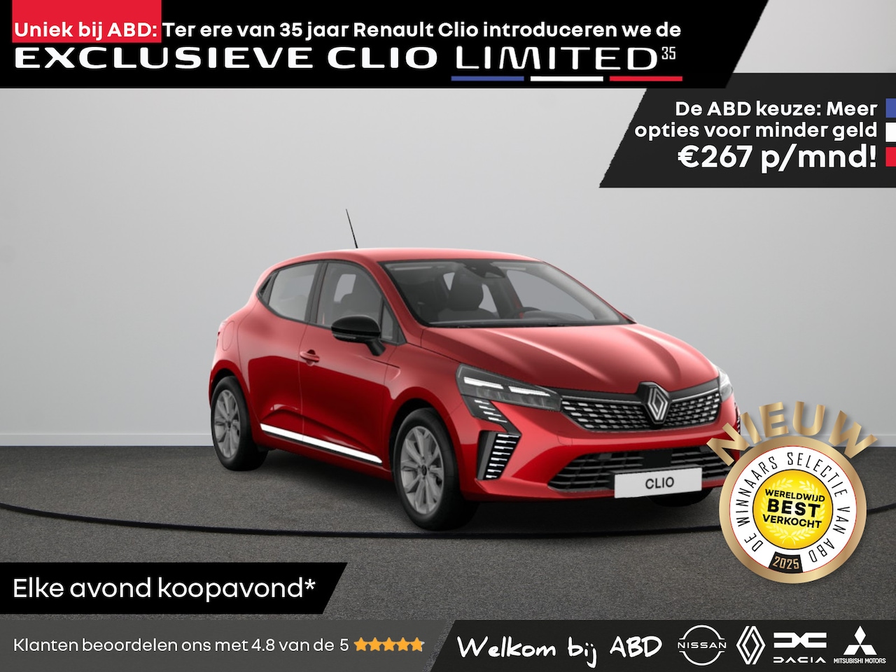 Renault Clio - Hybrid 145 E-TECH Evolution | Ter ere van 35 jaar Renault Clio introduceren we de exclusie - AutoWereld.nl