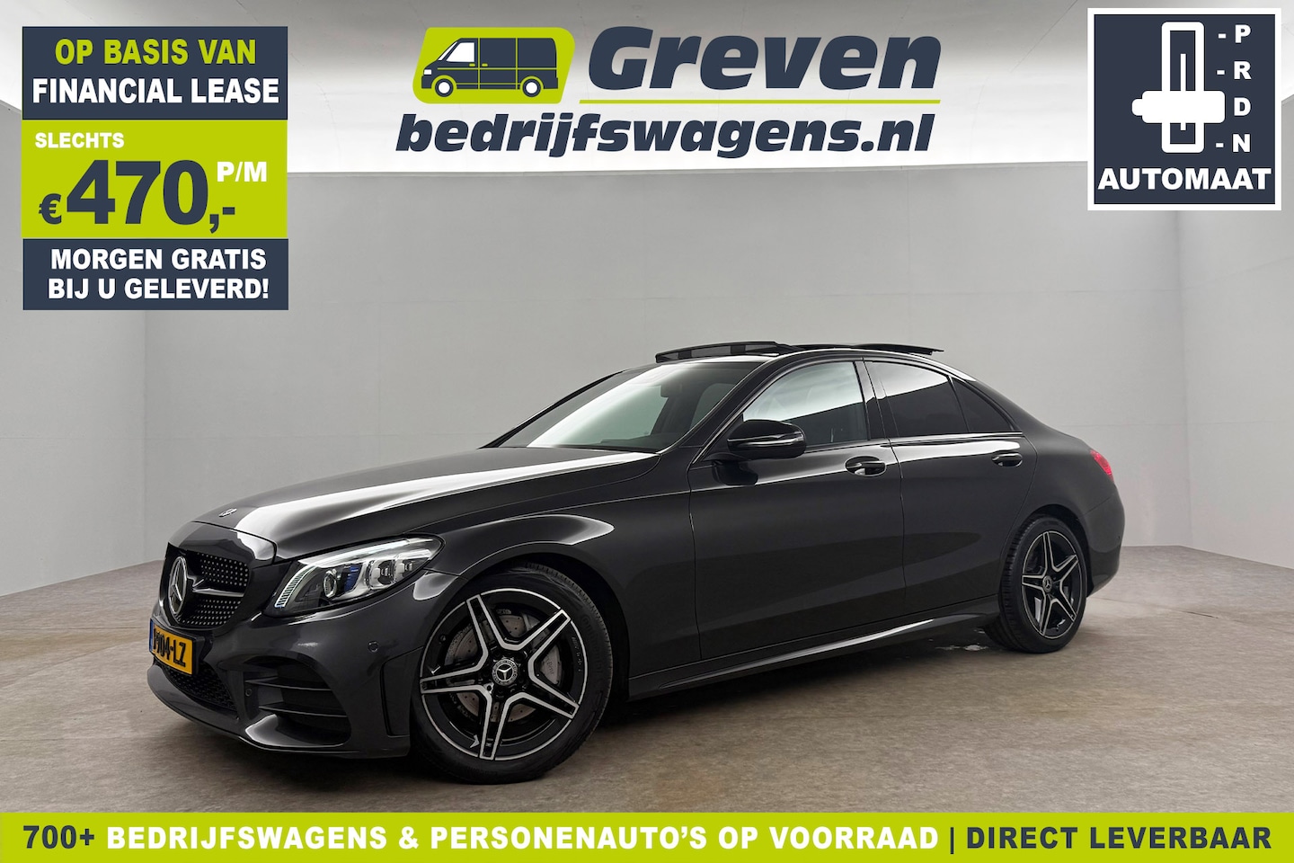 Mercedes-Benz C-klasse - 180 Business Solution AMG | 157PK | Pano Camera Carplay LED Sfeerverl. Cruise Clima Navi V - AutoWereld.nl