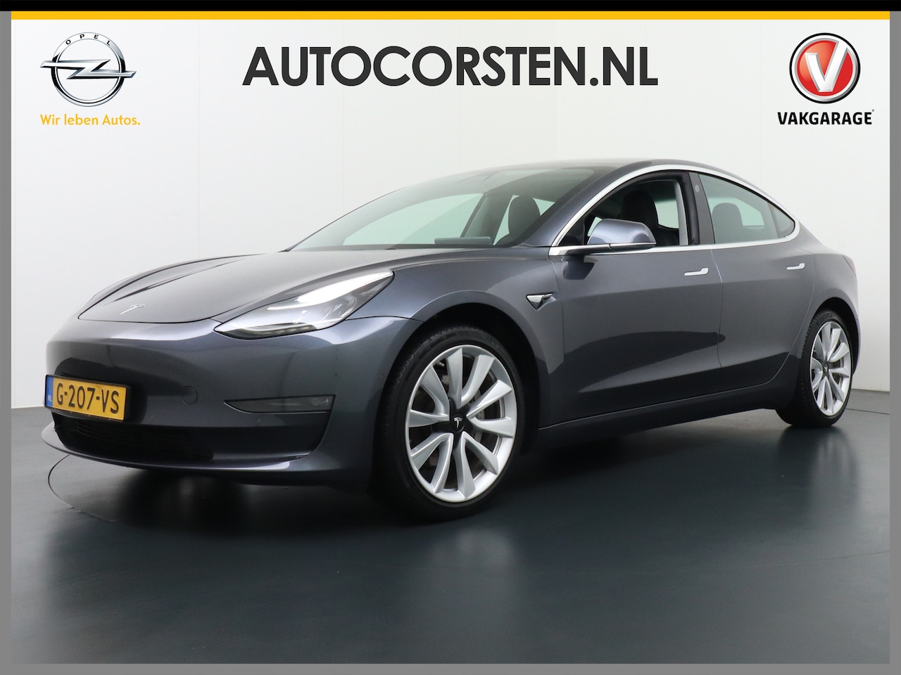 Tesla Model 3 - Long Range RWD Long Range 75kWh 463PK 19"lm Premium Audio 4wd AutoPilot Panoramadak Camera's Leder Adapti - AutoWereld.nl