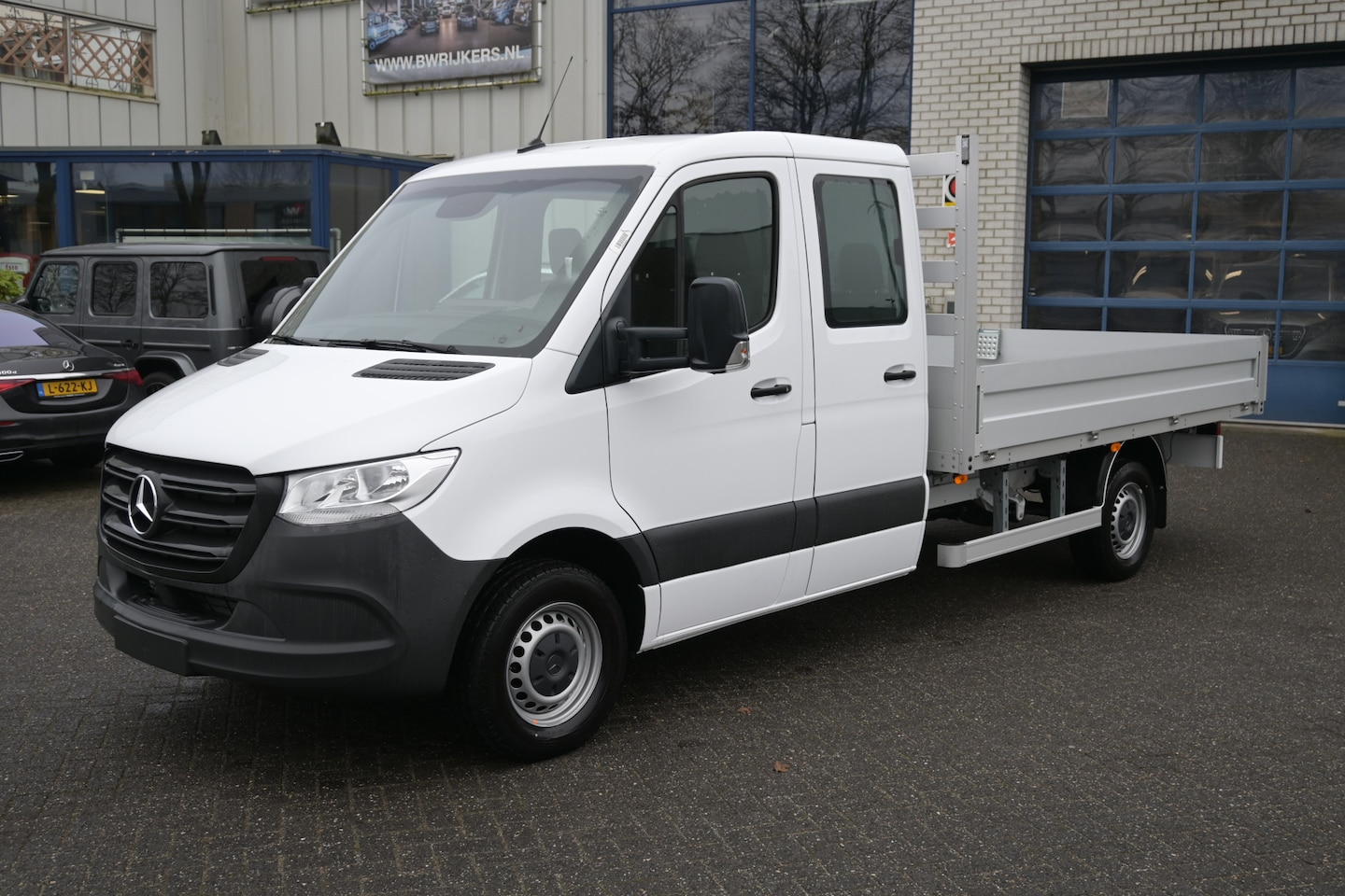 Mercedes-Benz Sprinter - 317 CDI L3 DC Open laadbak 3500 KG trekhaak, 7 Zitplaatsen, Standkachel - AutoWereld.nl