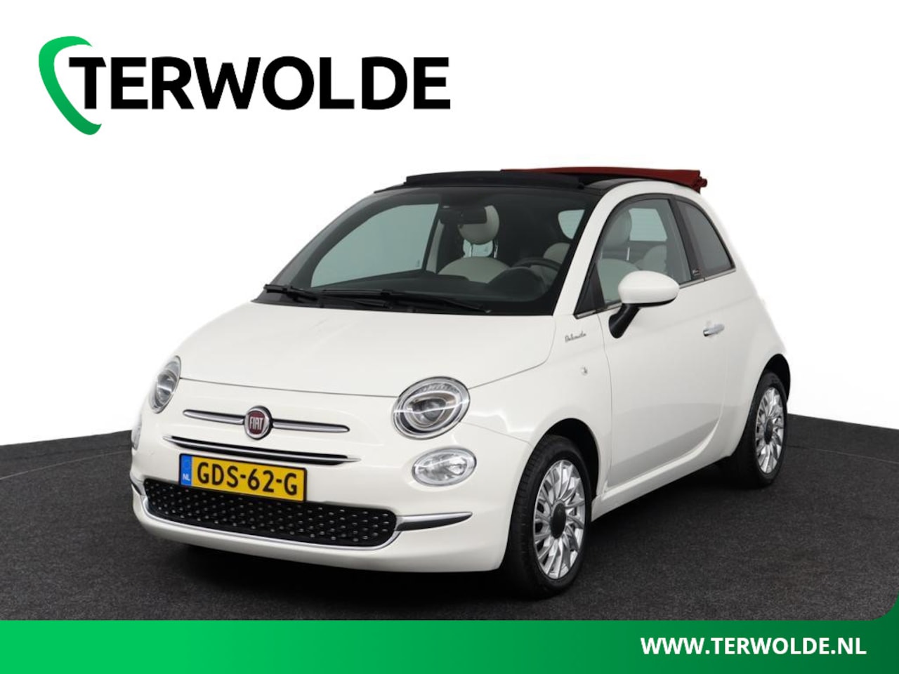 Fiat 500 C - 1.0 Hybrid Dolcevita | Climate Control | Cruise Control | Rood dak | Apple Carplay/Android - AutoWereld.nl