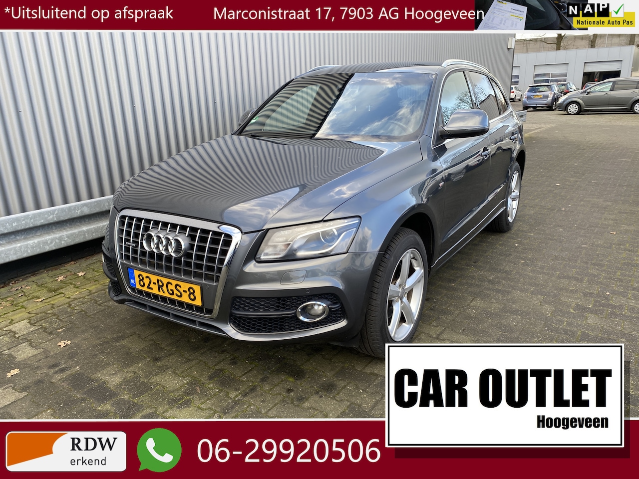 Audi Q5 - 2.0 TFSI quattro Pro Line S AUTOMAAT, Leer/Alc, Clima, Stoelvw, CC, PDC, LM, Trekh, nw. AP - AutoWereld.nl