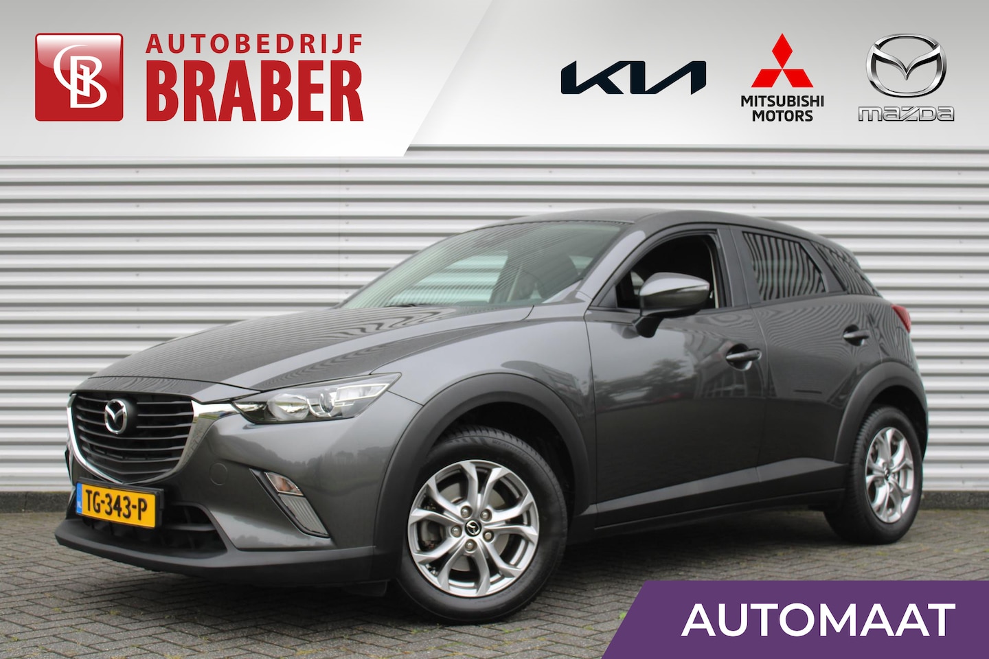 Mazda CX-3 - 2.0 SkyActiv-G 120 Dynamic | Automaat | Navi | 16" LM | Trekhaak | PDC | Cruise | - AutoWereld.nl