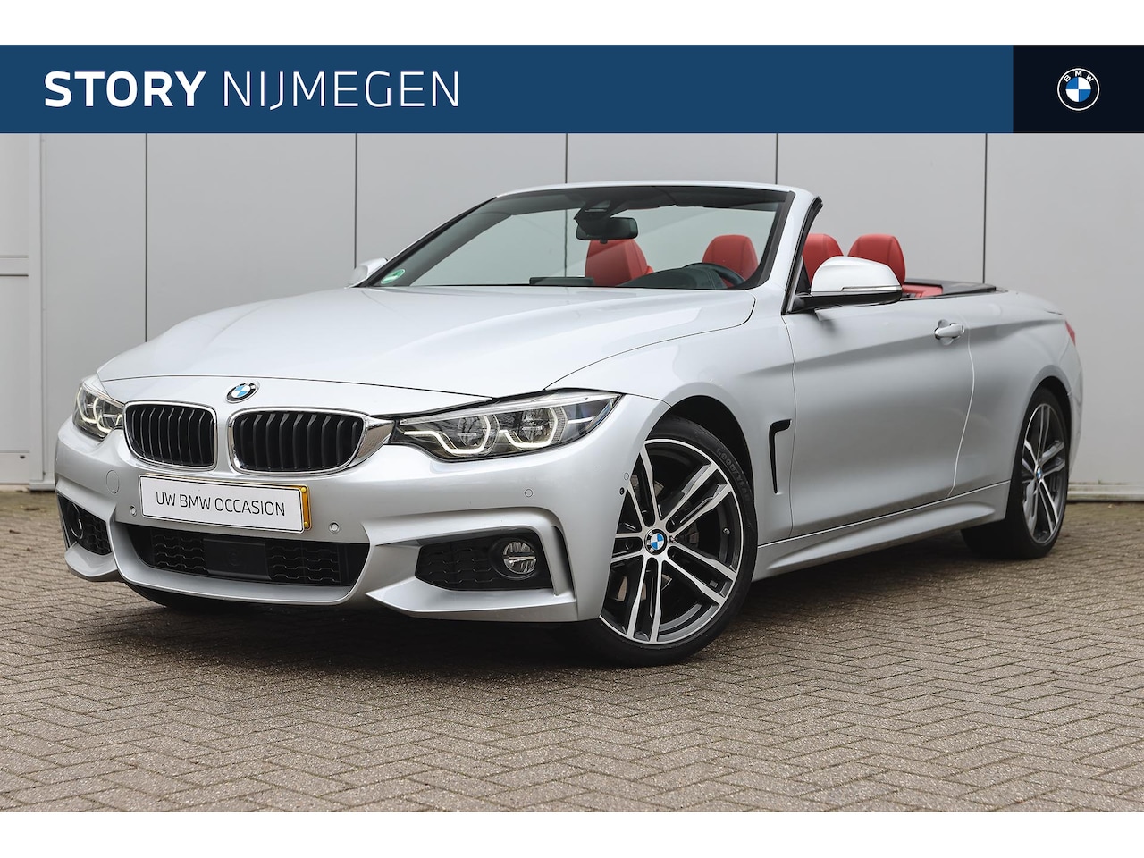 BMW 4-serie Cabrio - 430i High Executive M Sport Automaat / Achteruitrijcamera / Air Collar / Sportstoelen / Ad - AutoWereld.nl