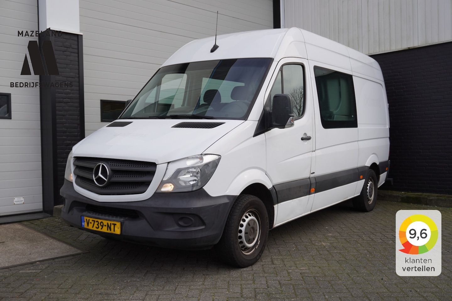 Mercedes-Benz Sprinter - 211 2.2 CDI L2H2 Dubbel Cabine EURO 6 - Airco - Cruise - Automaat - € 19.950,- Excl. - AutoWereld.nl