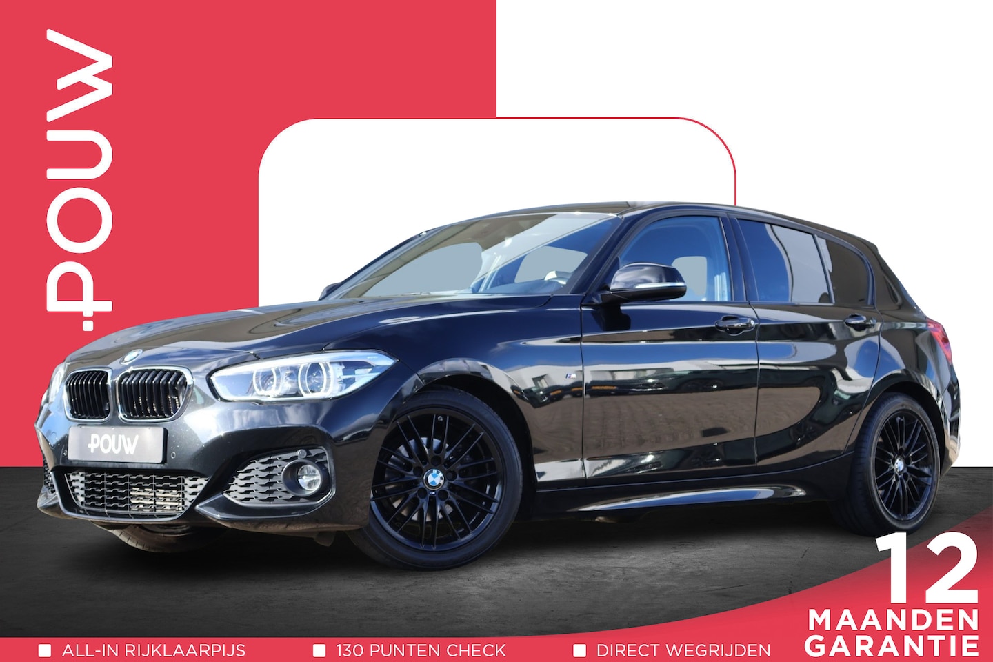 BMW 1-serie - 118i 136pk Edition M Sport Shadow High Executive | Navigatie | Leder | PDC | Sportstoelen - AutoWereld.nl