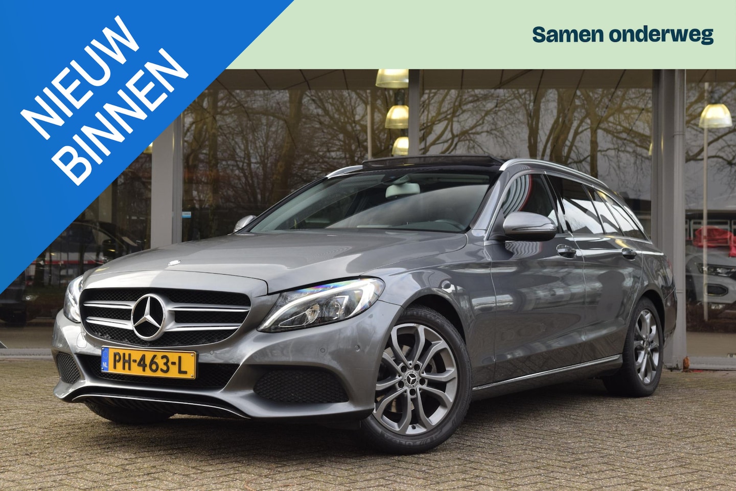 Mercedes-Benz C-klasse Estate - 180 Premium Autm. met Pano/Nav/Led/Cam/Trekh - AutoWereld.nl