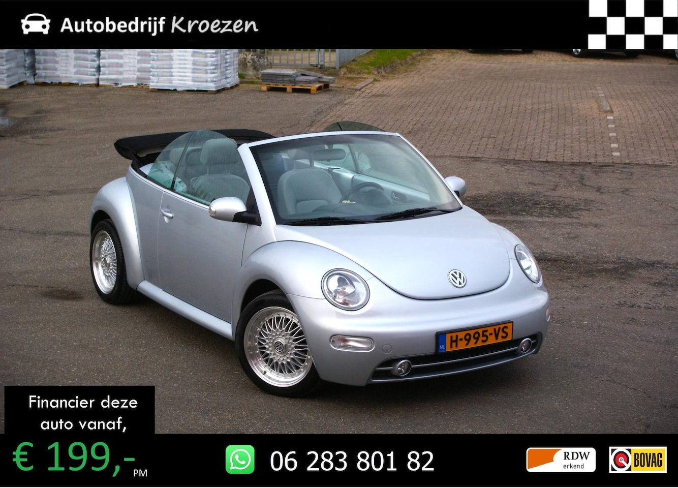 Volkswagen New Beetle Cabriolet - 2.0 Highline Cabriolet | Automaat | Leder | Stoel verwarming | - AutoWereld.nl