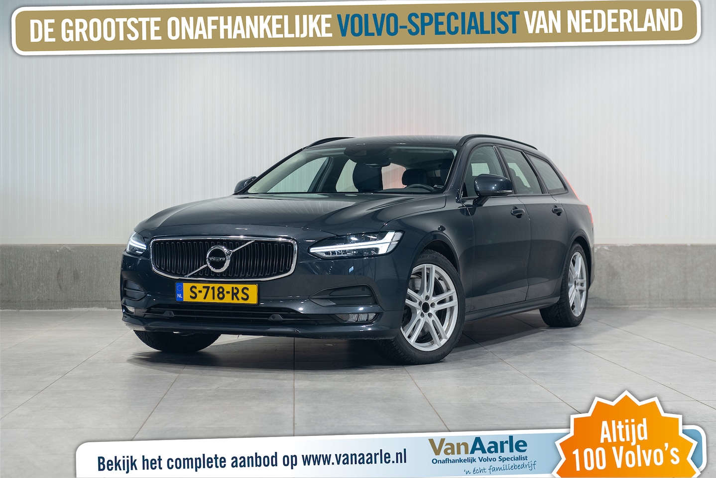 Volvo V90 - T4 Aut. Intellisafe Stoelverwarming Trekhaak ACC CruiseControl 190pk - AutoWereld.nl