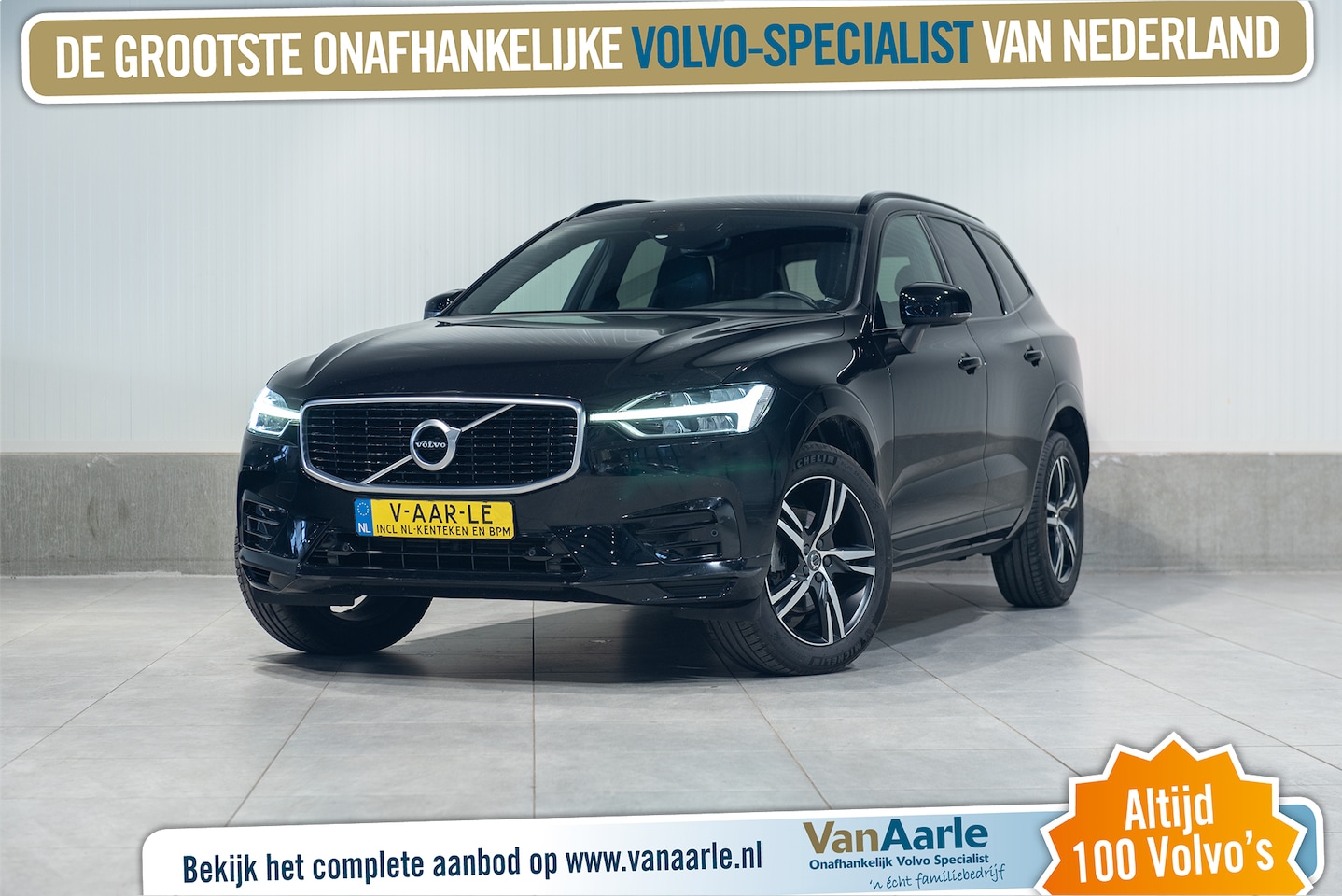 Volvo XC60 - D4 Aut. R-Design ACC Parkeercamera Parkeersensor DAB+ Leder 190pk - AutoWereld.nl