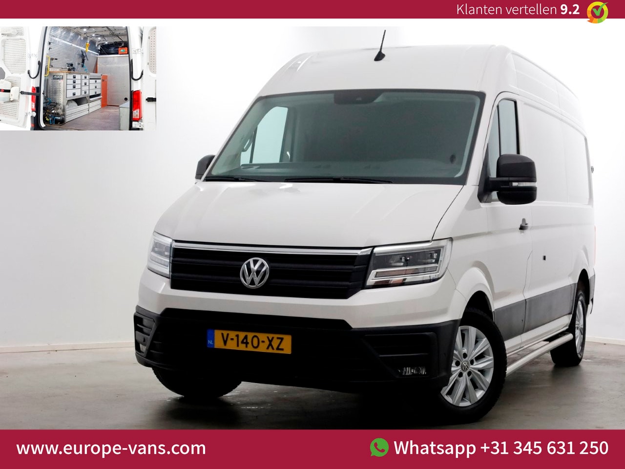 Volkswagen Crafter - 35 2.0 TDI 140pk E6 L3H3 (L2H2) Servicewagen LED/ACC/Camera/230V 04-2019 - AutoWereld.nl