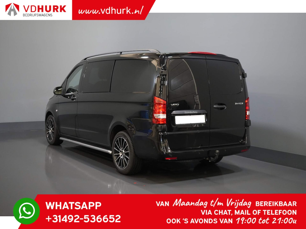 Mercedes-Benz Vito - 114 CDI Aut. L2 DC Dubbel Cabine BPM VRIJ! 2.8t Trekverm./ Navi/ Climate/ Camera/ PDC/ LMV - AutoWereld.nl