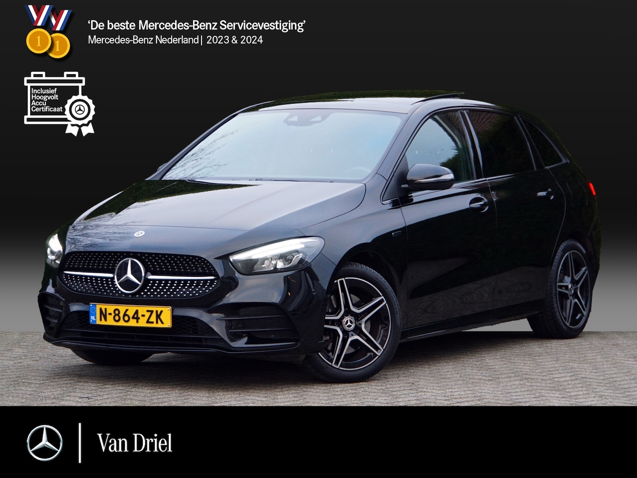 Mercedes-Benz B-klasse - B 250 e AMG line Night | Dodehoek Panorama Trekhaak - AutoWereld.nl