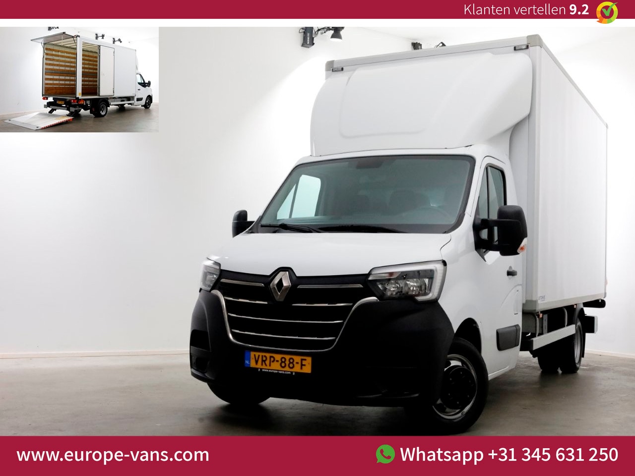 Renault Master - T35 2.3 dCi 165pk Bakwagen met laadklep 1000kg en zijdeur H235cm 08-2022 - AutoWereld.nl