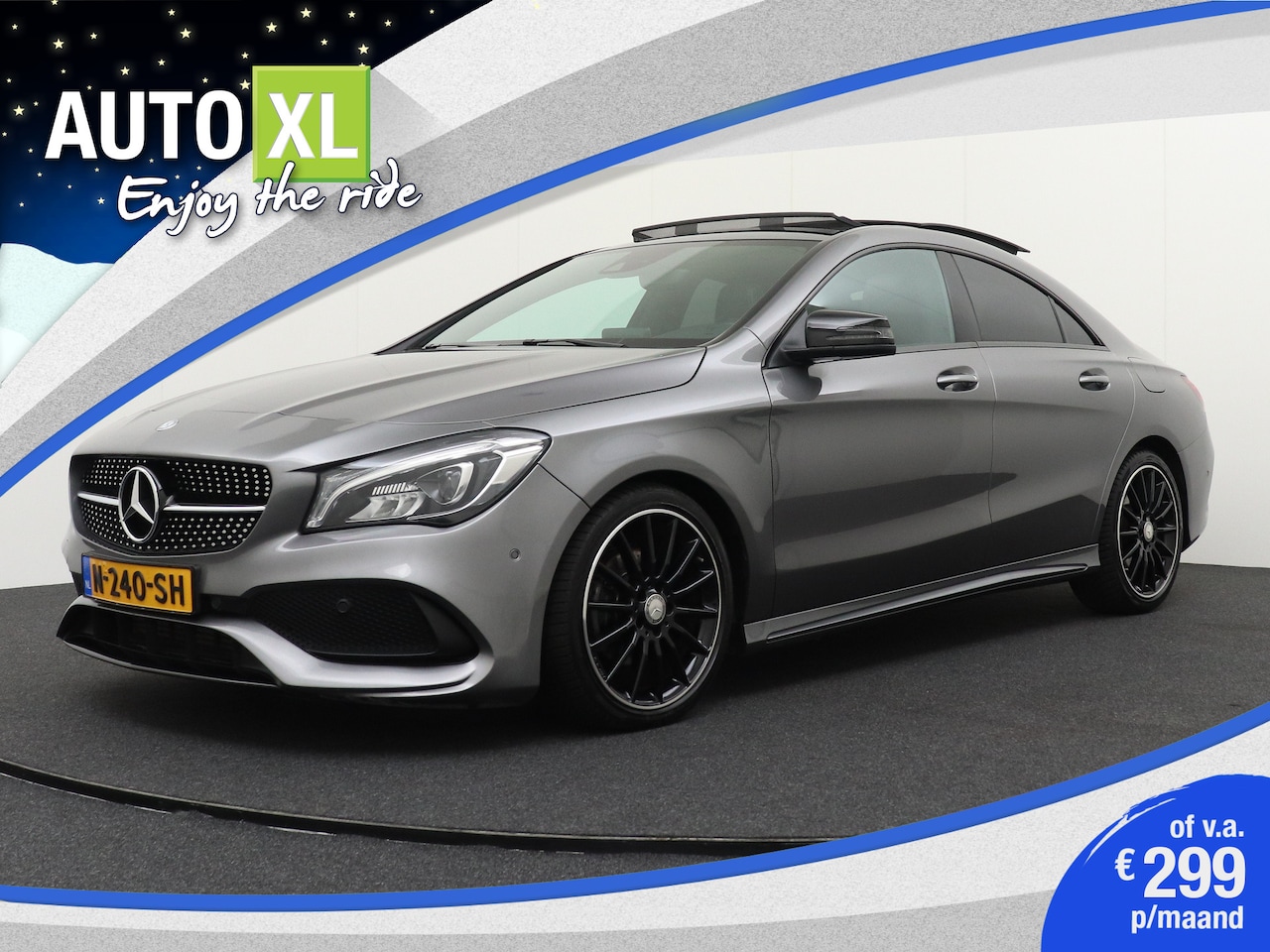 Mercedes-Benz CLA-Klasse - 180 AMG Night Edition+ Pano-dak Camera Dodehoek - AutoWereld.nl