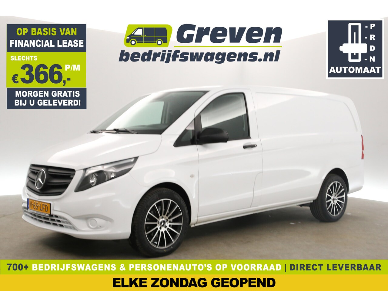 Mercedes-Benz Vito - 114 CDI Lang Automaat Airco Cruise Trekhaak 3 Persoons 18"LMV Stoelverwarming - AutoWereld.nl