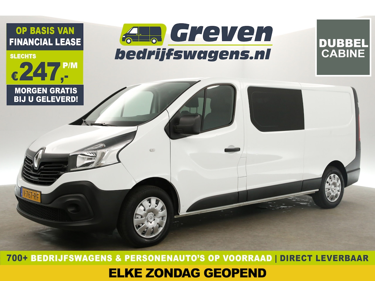 Renault Trafic - 1.6 dCi T29 L2H1 | Dubbele Cabine | 6 Persoons | Airco Cruise Trekhaak PDC Elektrpakket - AutoWereld.nl