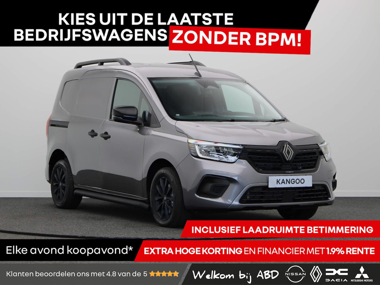 Renault Kangoo - 1.5 dCi 115pk EDC extra L1 | Anniversary |  LMV | Sidebars | Roofrails | Trekhaak | - AutoWereld.nl