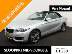 BMW 2-serie Cabrio - 220i High Executive | STOELVERWARMING | LED VERLICHTING | LEDER | CLIMATE CONTROL | ACHTER