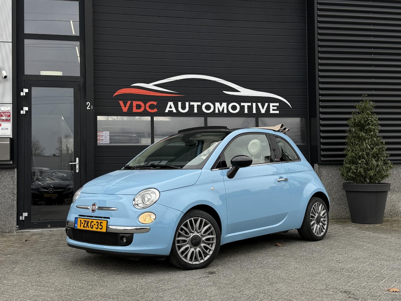 Fiat 500 C - 0.9 TwinAir Turbo Automaat | Bruin Leder | Xenon | Parkeersensoren | Cabriolet | Klimaatre - AutoWereld.nl