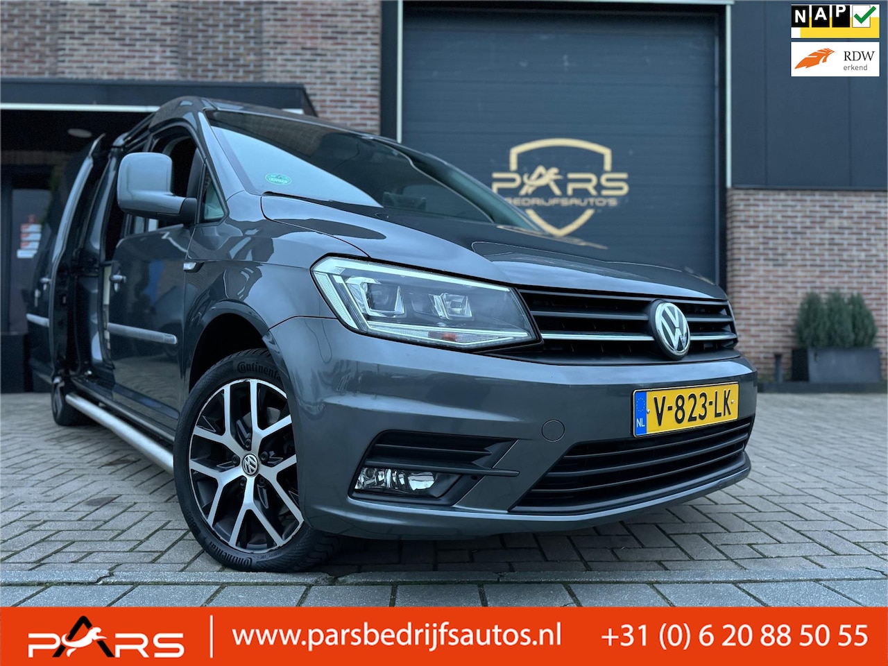 Volkswagen Caddy Maxi - 2.0 TDI Koel Wagen Konvekta L2H1 BMT Maxi Highline Automaat DSG 150PK Airco Navi Cruise Du - AutoWereld.nl