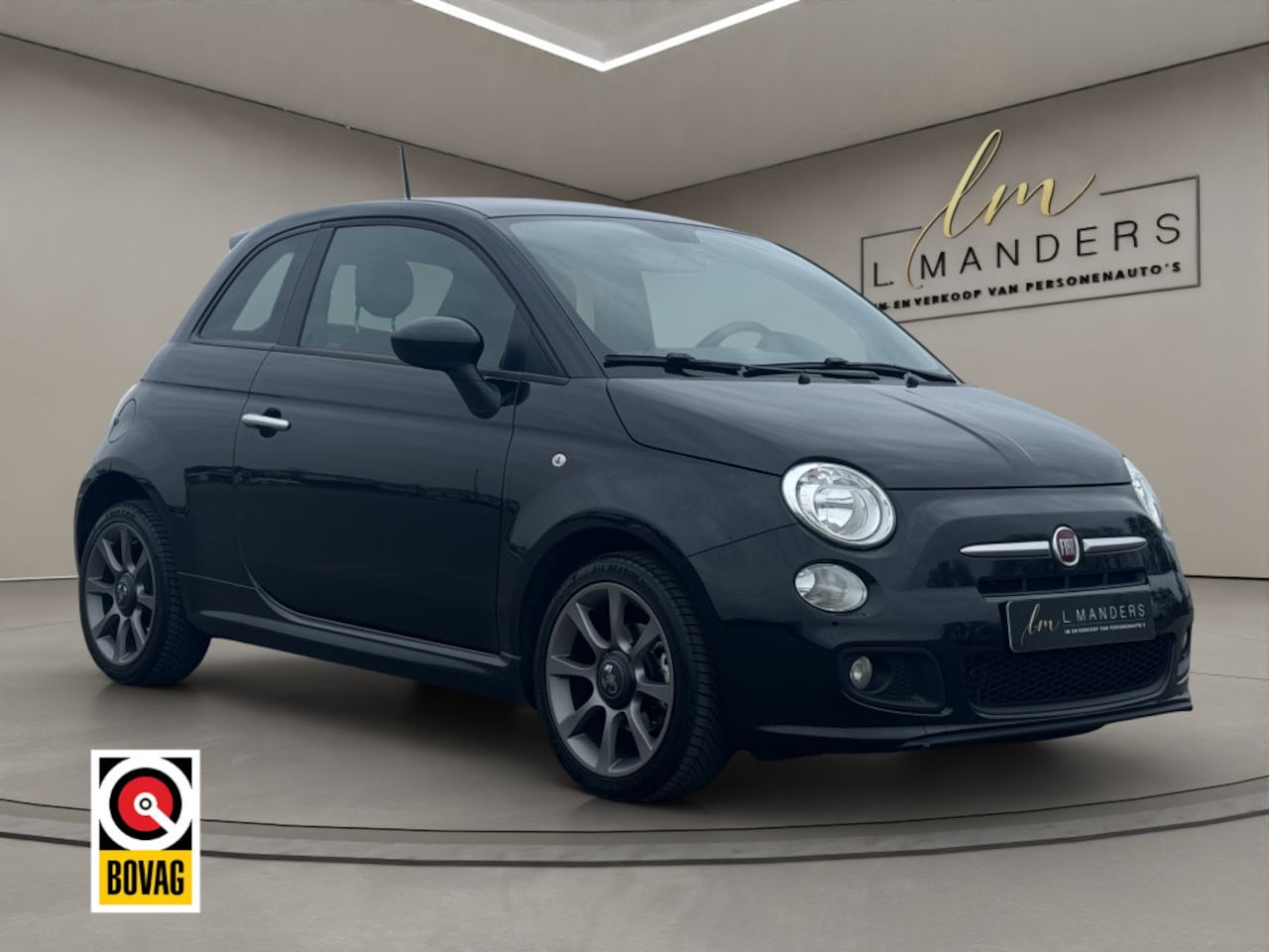 Fiat 500 - 0.9 TwinAir Turbo 2014 ZWART | Sport | Airco | NL | Bluetooth - AutoWereld.nl