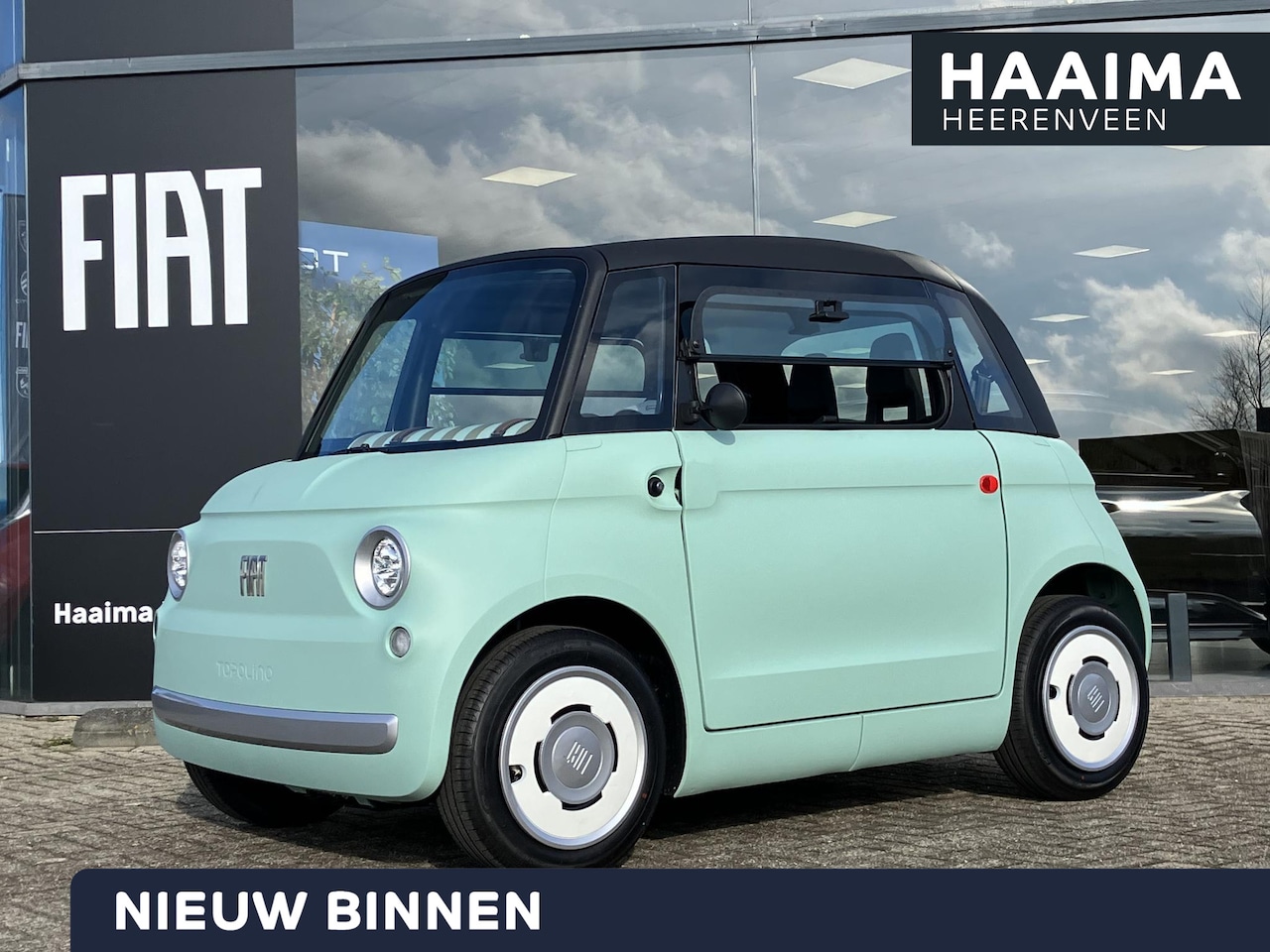 Fiat Topolino - | Ervaar hem nu bij FIAT Haaima Heerenveen! | 75km actieradius | Verde Vita Color | Vanaf - AutoWereld.nl