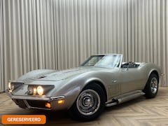 Corvette C3 - Chevrolet Cabriolet *Matching Numbers* Pewter Silver / 1972 Chrome Bumper / Sidepipes / AC