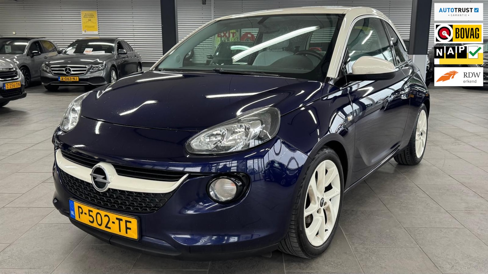 Opel ADAM - 1.2 Glam navigatie clima led cruise controle -velgen stoelverwarming+stuur elektrische pak - AutoWereld.nl