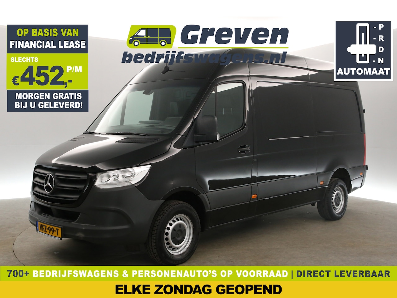 Mercedes-Benz Sprinter - 2.2 CDI L2H2 164PK Automaat Airco Cruise Camera Carplay | Trekhaak 2800KG | 3 Persoons Led - AutoWereld.nl