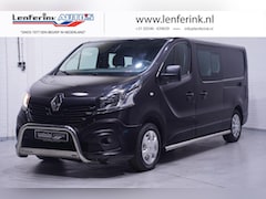 Renault Trafic - 1.6 dCi 120 pk L2 Dubbel Cabine 2x Schuifdeur Airco, Navi, Trekhaak, Bull en Sidebars, 6-Z