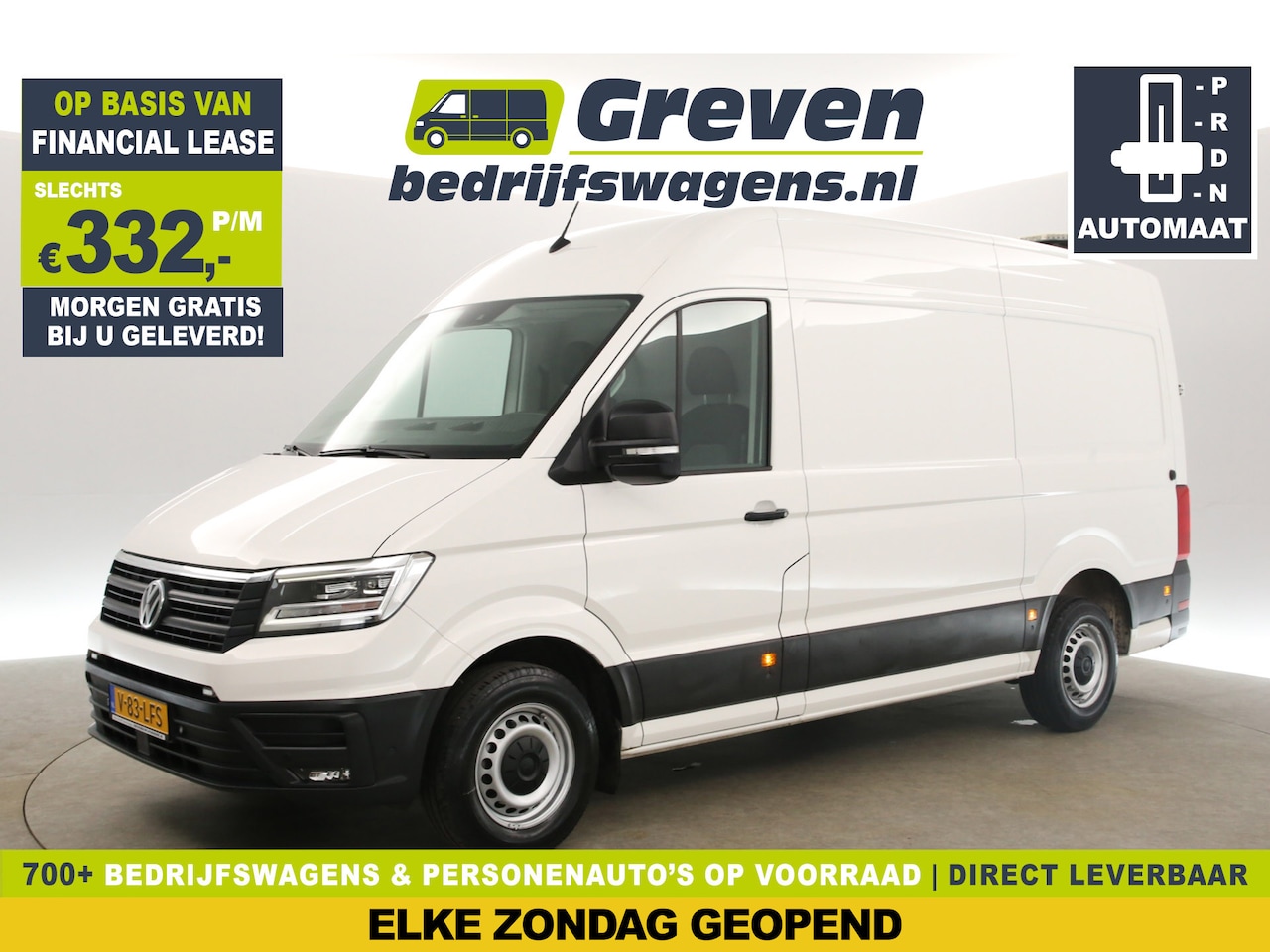 Volkswagen Crafter - 35 2.0 TDI L3H3 177PK DSG 3000KG Trekgew. Airco Carplay Cruise Trekhaak LED Stoelverwarmin - AutoWereld.nl