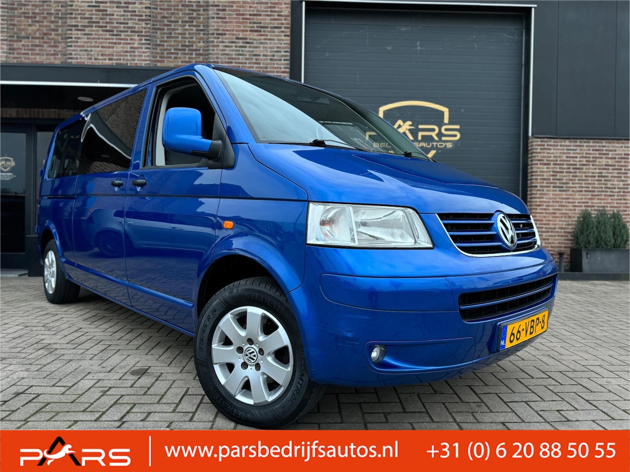 Volkswagen Transporter - 2.5 TDI 340 Dubbele Cabine Dubbele Schuifdeuren Automaat Cruise controle elk.rmn Marge!!! - AutoWereld.nl