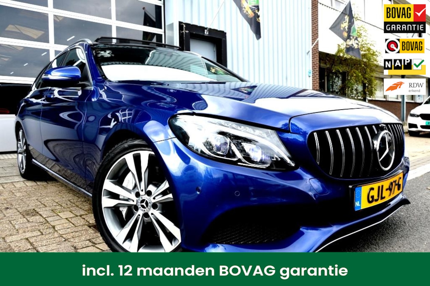 Mercedes-Benz C-klasse Estate - 350 AMG NAVI/LEER/DESIGNO/PANO - AutoWereld.nl