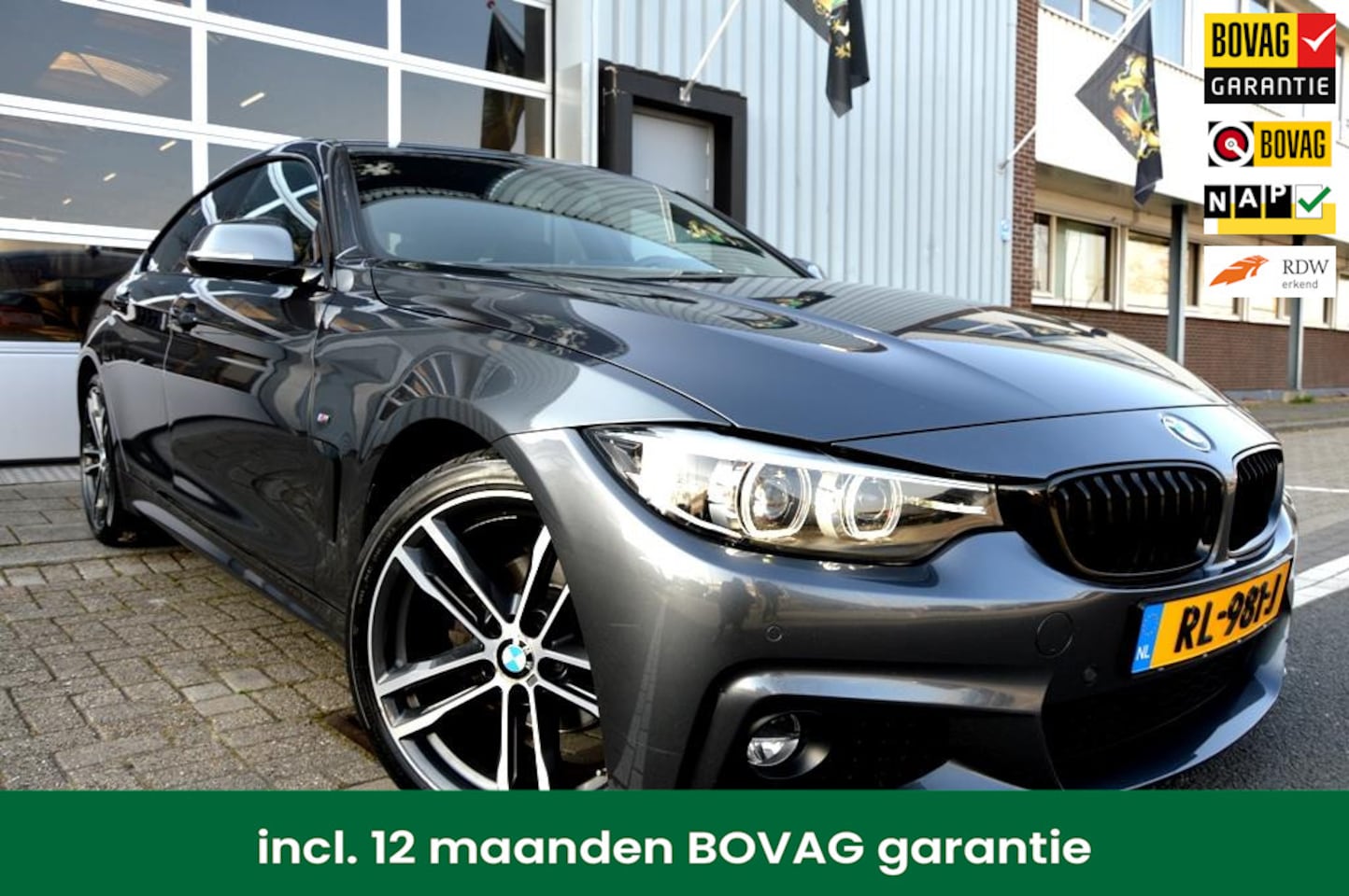 BMW 4-serie Gran Coupé - 420i High M-sport 185PK S19/LEER/NAVI - AutoWereld.nl