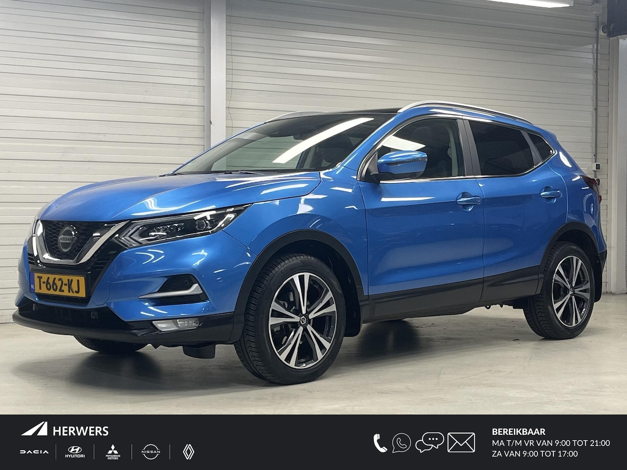 Nissan Qashqai - 1.3 DIG-T Tekna + / All Seasonbanden / Panoramadak / Lederen Bekleding / Stoelverwarming / - AutoWereld.nl