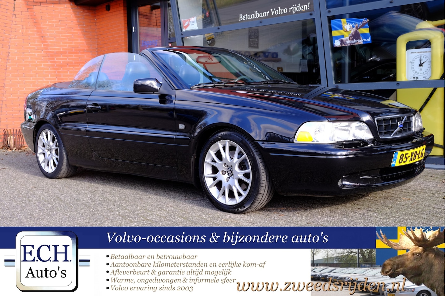 Volvo C70 Convertible - 2.4T 200 pk Aut. Tourer Black, Leer, Elektr. stoelen - AutoWereld.nl