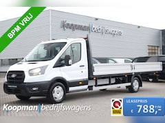 Ford Transit - 350 2.0TDCI 165pk L5H1 Trend RWD | Pick-up | Laadbak 5.2m | Airco | Cruise | 3500kg trekge