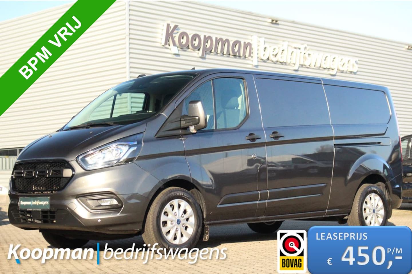 Ford Transit Custom - 320 2.0TDCI 130pk L2H1 Trend | Automaat | L+R Zijdeur | Trekhaak | Carplay/Android | Lease - AutoWereld.nl