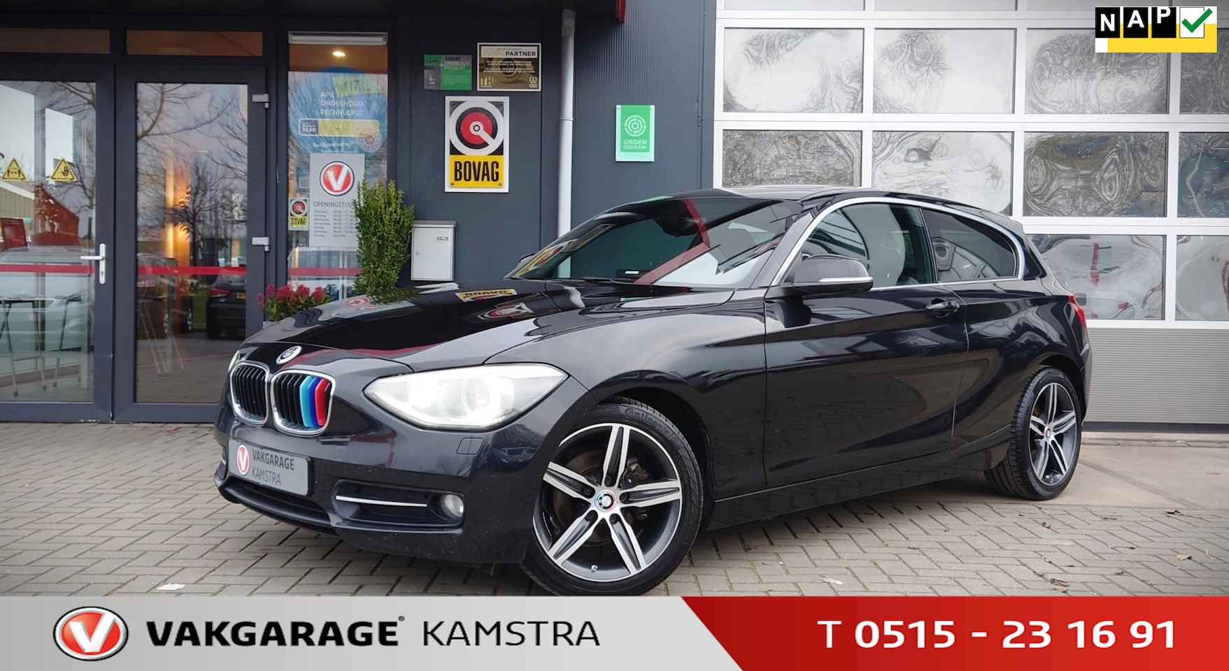 BMW 1-serie - 116d High Executive NAP Leder/Navi/PDC/LM/Luxe - AutoWereld.nl