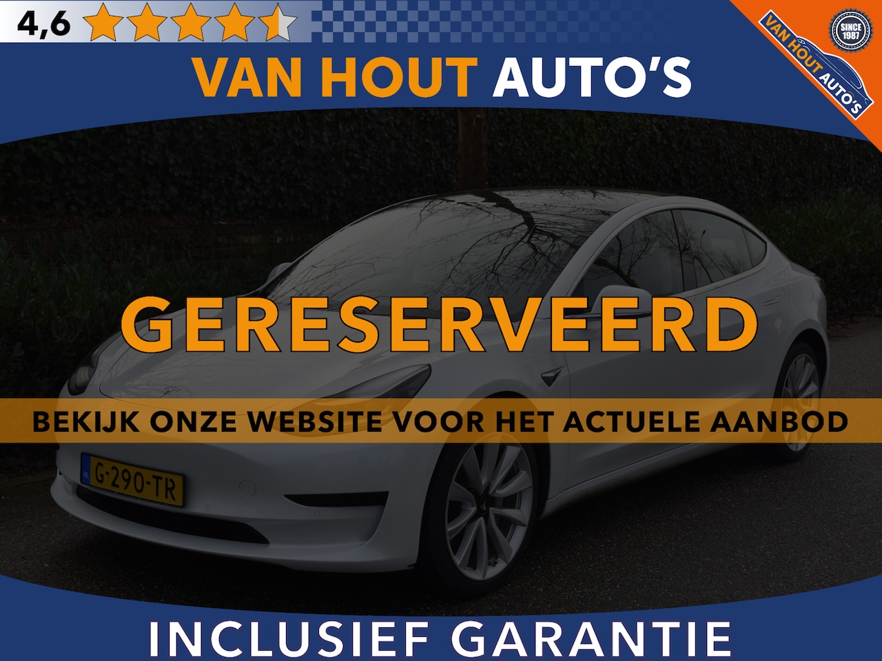 Tesla Model 3 - Standard RWD Plus 60 kWh | GERESERVEERD - AutoWereld.nl